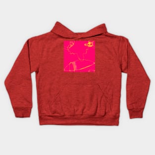 Abstract Pale Red pattern Kids Hoodie